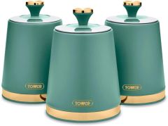 Tower Cavaletto Set of 3 Storage Canisters-Jade
