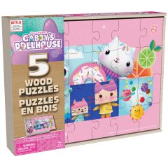 Gabby’s Dollhouse, 5 Wood Puzzles