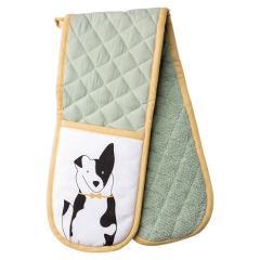 THE ENGLISH TABLE WARE PLAYFUL PETS DOUBLE OVEN GLOVE DOG