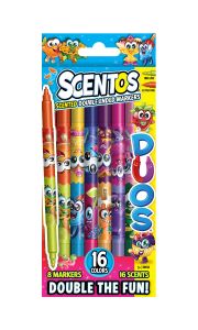 SCENTOS Duos Double Ended Fineline Marker 8pc S21