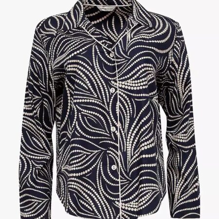 CYBERJAMMIES ESTELLE SPOT PRINT L/SLV PYJAMA TOP