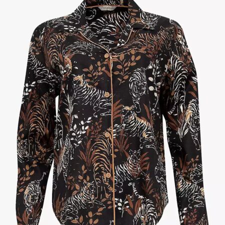 CYBERJAMMIES TIGER PRINT L/SLV PYJAMA TOP