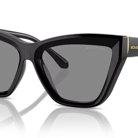 MICHAEL KORS SUNGLASSES BLACK / DARK GREY LENSES
