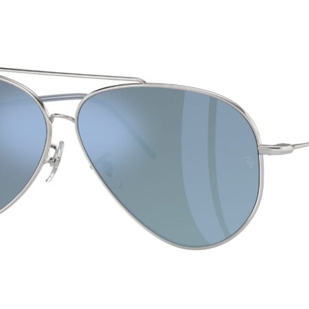 RAYBAN SUNGLASSES AVIATOR REVERSE-SILVER / LIGHT BLUE MIRRORED