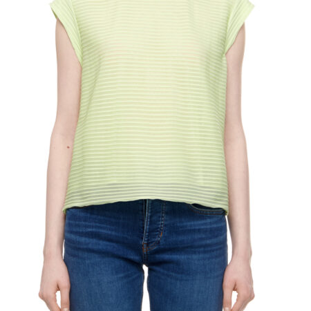 GA WOMAN JERSEY JUMPER SUNNY LIME FABRIC