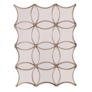 HILL RECTANGULAR ANTIQUE SILVER AVERY MIRROR - Image 1