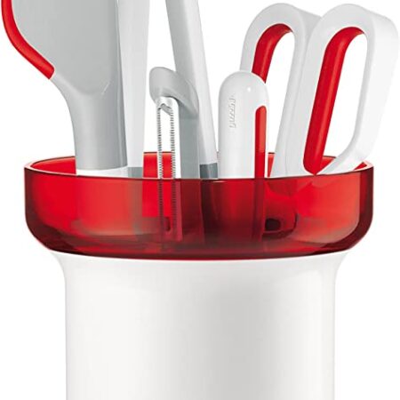 Guzzini My Kitchen 5 Piece Utensil Set with Holder
