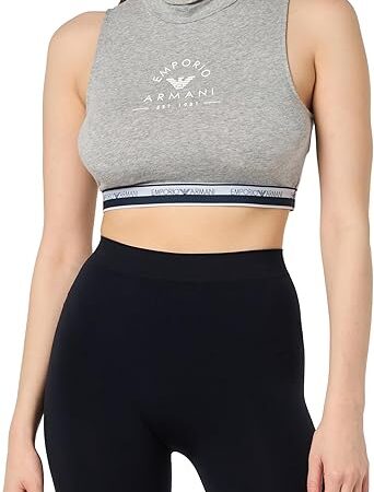 GA WOMAN KNITTED GREY CROP TOP LOUNGEWEAR