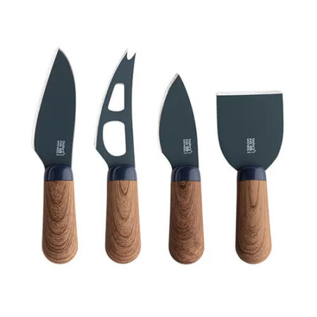 TAYLORS EYE 4 PCS BROOKLYN CHEESE KNIFE SET WALNUT