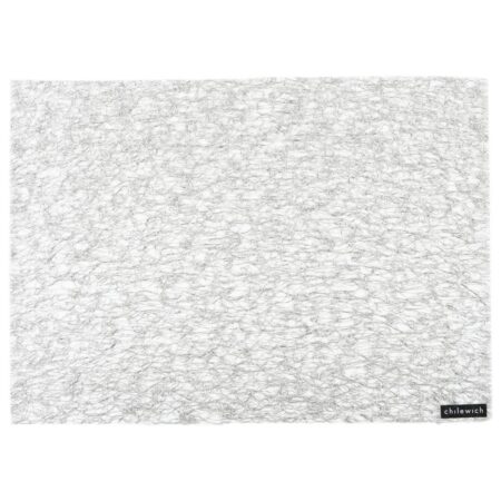 CHILEWICH METALLIC LACE TABLE MAT 13*18-SILVER