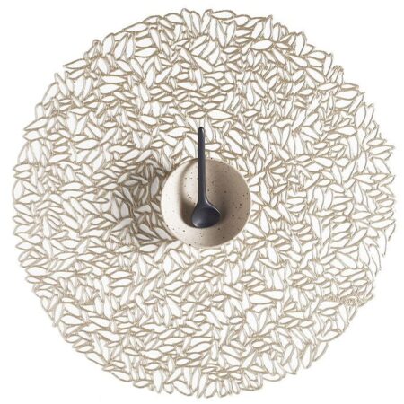 CHILEWICH PRESSED PETAL MAT 15 CHAMPAGNE