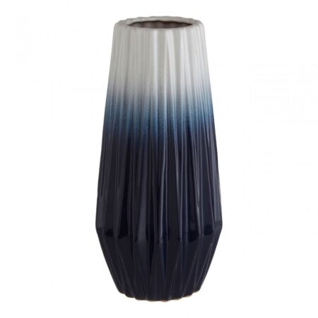 Complements Azul Large Vase, Ceramic, Blue