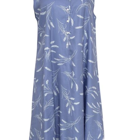 CJ NORA ROSE CORNFLOWER BLUE WHEAT SPIKELET PRINT