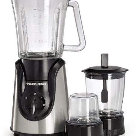 Black & Decker 600W Glass Blender with with Grinder and Mincer Chopper [BX600G-B5]
