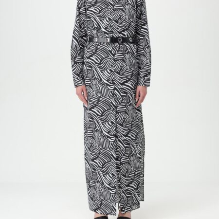 MK BLACK & WHITE LONG COTTON DRESS