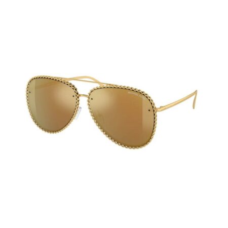 MICHAEL KORS SUNGLASSES SHINY YELLOW GOLD / GOLD MIRRORED