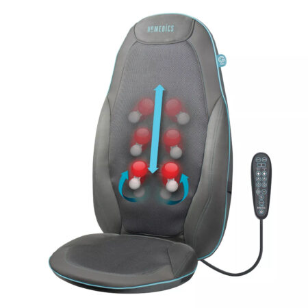 HOMEDICS GEL MASSAGE WITH REAL FEEL SHIATSU BACK & SHOULDER MASSAGER WITH HEAT