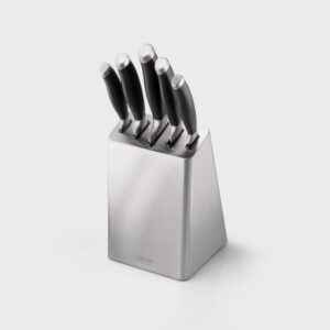 TAYLORS EYE 5PCS SABATIER STAINLESS STEL KNIFE BLOCK SET - Image 1