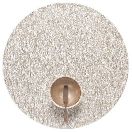 CHILEWICH METALLIC LACE RD TABLEMAT 15.5'' GOLD