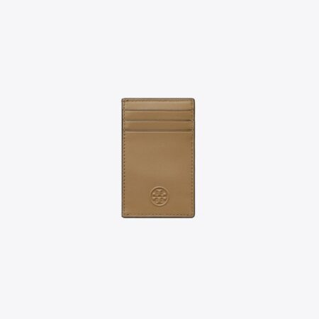 TORY BURCH FLEMING SOFT CARD CASE PEBBLESTONE