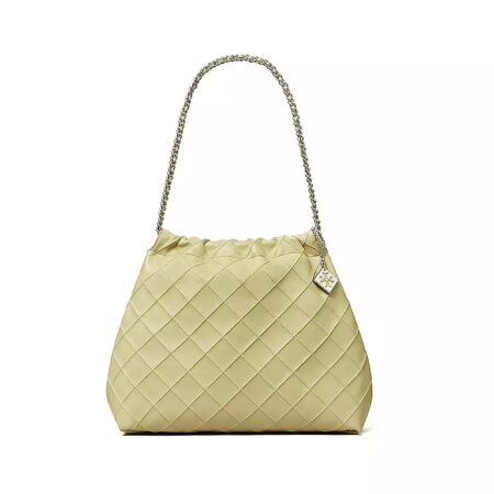 TORY BURCH FLEMING SOFT DRAWSTRING OLIVE SPRIG BAG