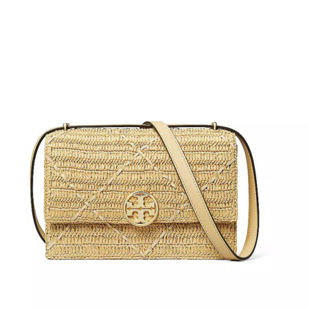 TORY BURCH MILLER RAFFIA MEDUIM SHOULDER BAG