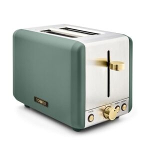 RK CAVALETTO 2 SLICE TOASTER S/SI JADE AND CHAMPAGNE ACCENTS - Image 1