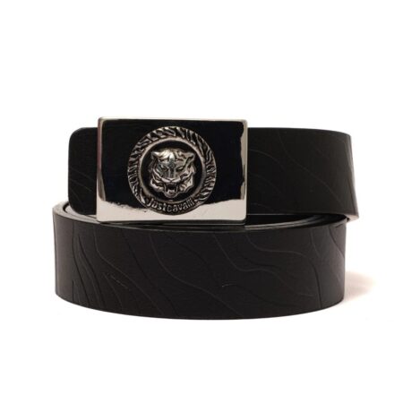 CAVALLI CINTURA FIBBIA TIGER VITELLO TIGER EMBOSSED+VITELLO BLACK/GOLD -74QB6F70