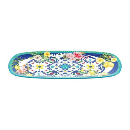 GUZZINI SMALL RECTANGULAR TRAY FLOWER & LEMON
