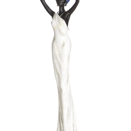 GILDE AFRICAN WOMEN SYNTHETIC RESIN BROWM /CREAM/WHITE