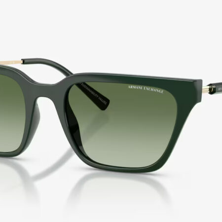 ARMANI EXCHANGE SUNGLASSES SHINY GREEN/GREEN SIZE 55