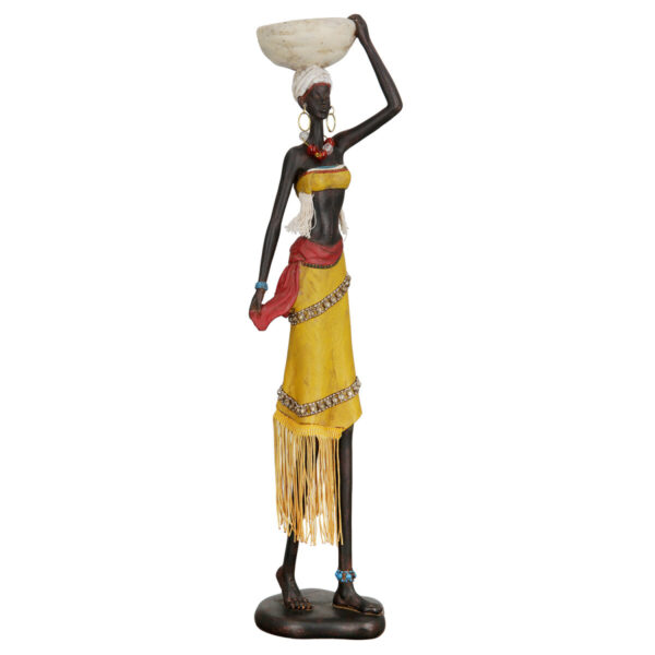 gilde-figur-afrikanische-frau-auma-kunstharz-braun-gelb-l-9-cm-b-10-cm-h-46-cm-37776