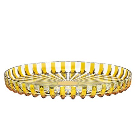 GUZZINI ROUND TRAY DOLCEVITA- YELLOW