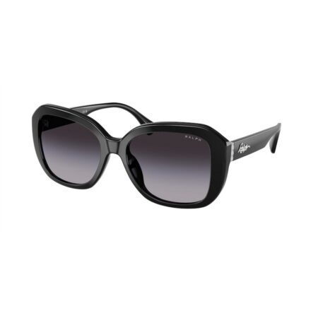 RALPH LAUREN SUNGLASSES SHINY BLACK/GRADIENT GREY SIZE 56