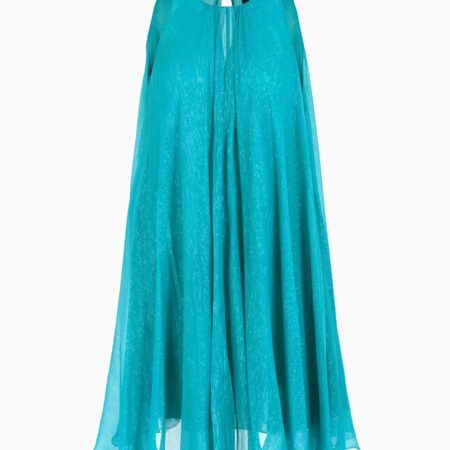 EA WOMAN WOVEN DRESS GREEN