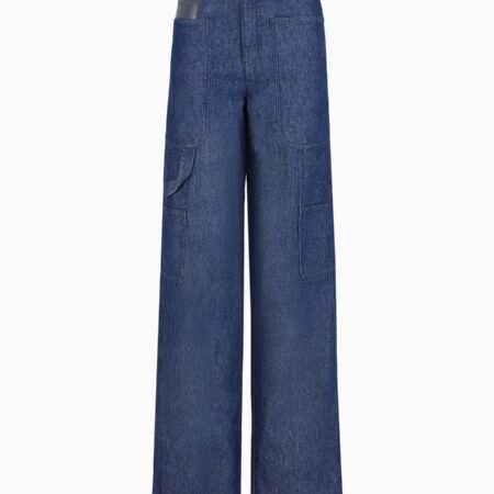 EA WOMAN DENIM 5 POCKETS DARK BLUE