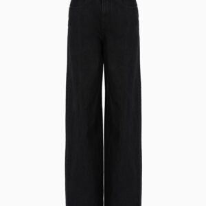 EA WOMAN DENIM 5 POCKETS PANT BLACK - Image 1