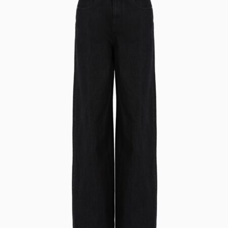 EA WOMAN DENIM 5 POCKETS PANT BLACK