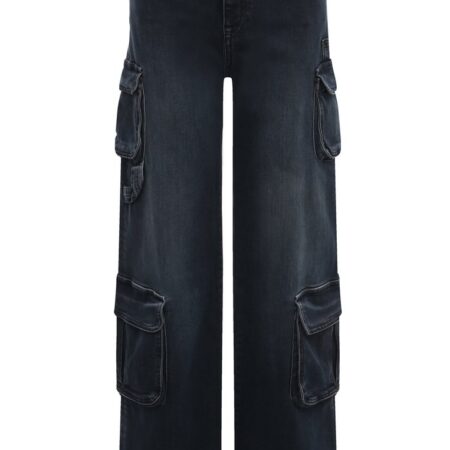 EA WOMAN DENIM 5 POCKETS BLUE PANT