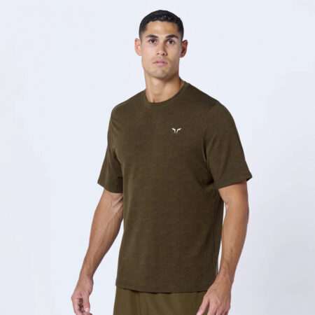 SQUATWOLF ESSENTIAL ACTIVE DARK OLIVE PRINT T-SHIRT
