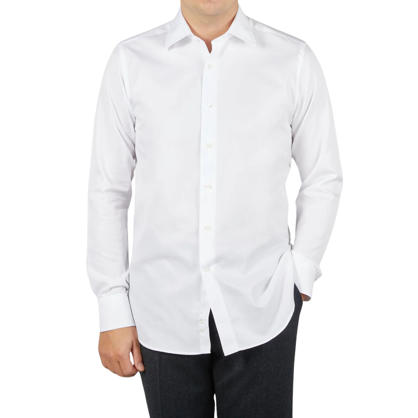 CANALI SHIRT COTTON WHITE - Image 2