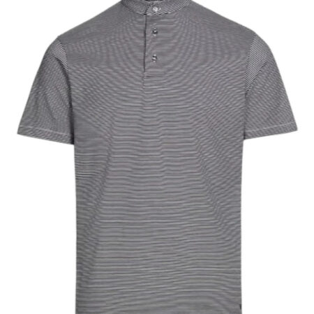 GA MAN JERSEY POLO SHIRT WHT/RIGA NAVY - Image 1