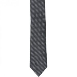 CANALI TIE 100% SILK DARK GREY - Image 2